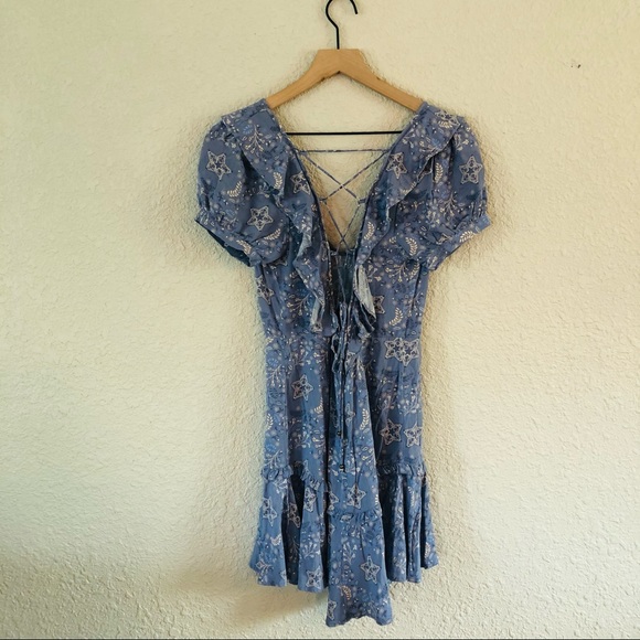 Spell & The Gypsy Celestial Mini Dress in Blue - Picture 10 of 16